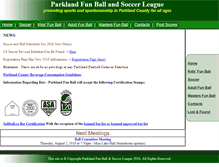 Tablet Screenshot of parklandfunball.ca